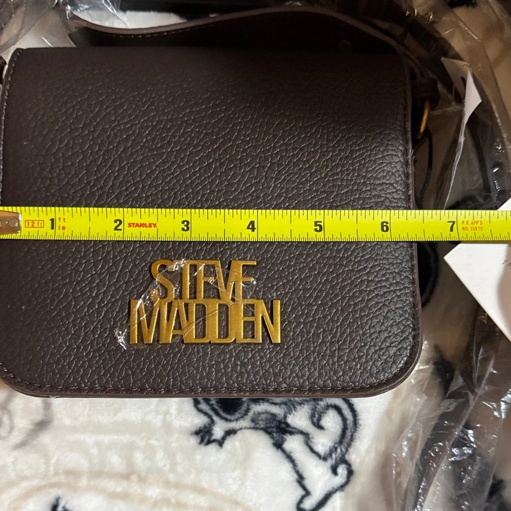 NWT Steve Madden Brown Mainline Coffee Boscar Crossbody Bag - Picture 3 of 11